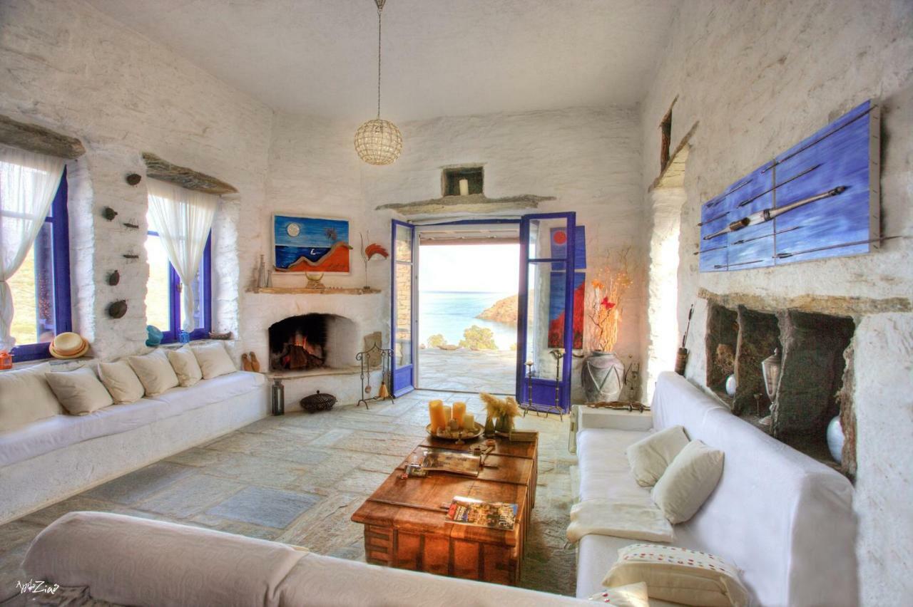 Amelia Beachfront Villa Korissia  Exteriér fotografie